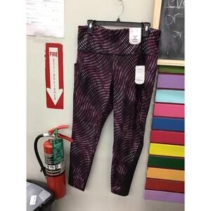 Xersion girls ankle leggings XL tall patterened new from JCPenney
